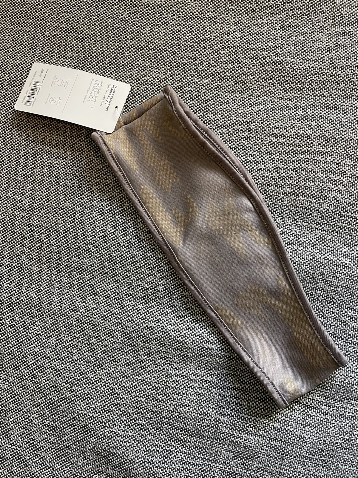 🤎 Athleta Flurry Reflective Headband 2.0 Bluff Grey Camo Lux NWT MSRP $28