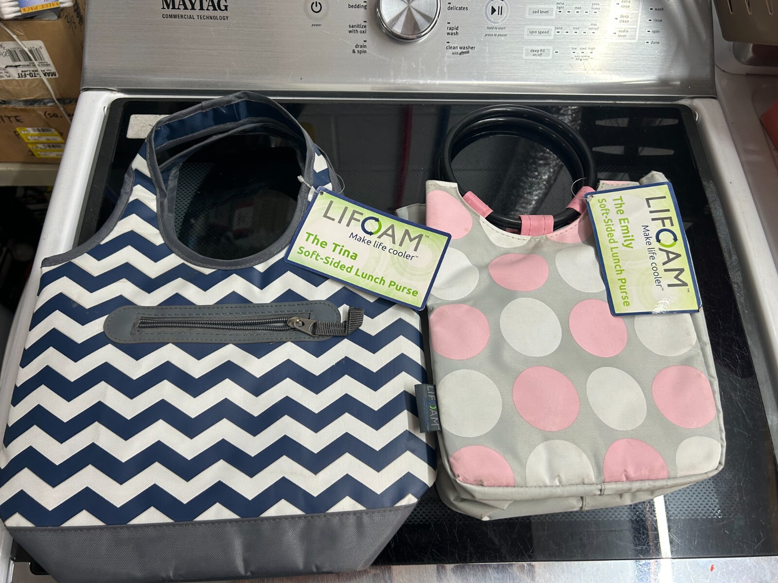 2-pack lot LIFOAM Lunch Purse Insulated Cooler The "Emily" "Tina" LX28929 28858