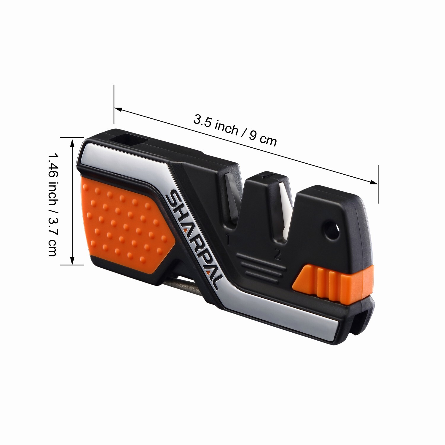 SHARPAL 6-In-1 Pocket Knife Sharpener&Survival Tool, with Fire Starter, Whistle