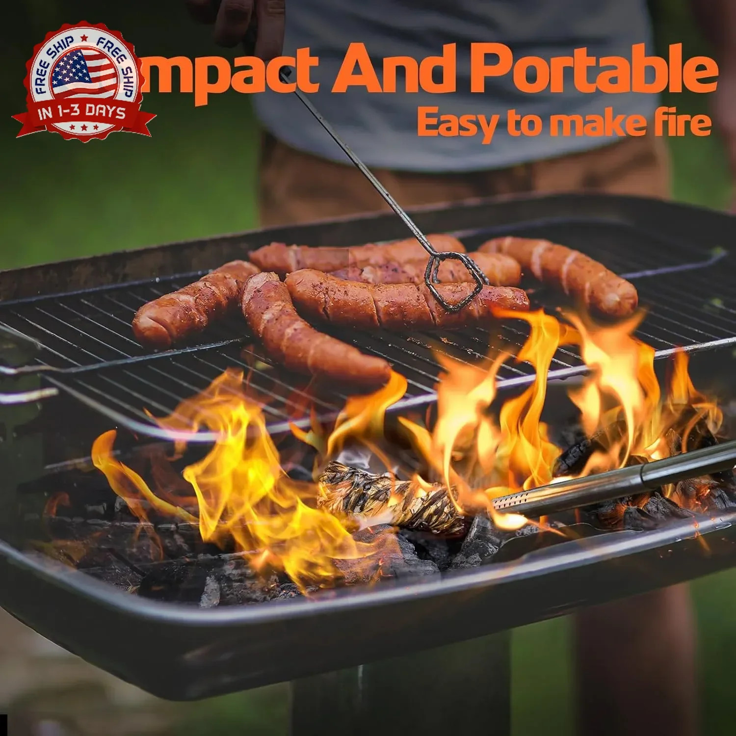 72PCS Fire Starters for Campfires Grill BBQ Camping Fireplace Fire Pit, Quick Li
