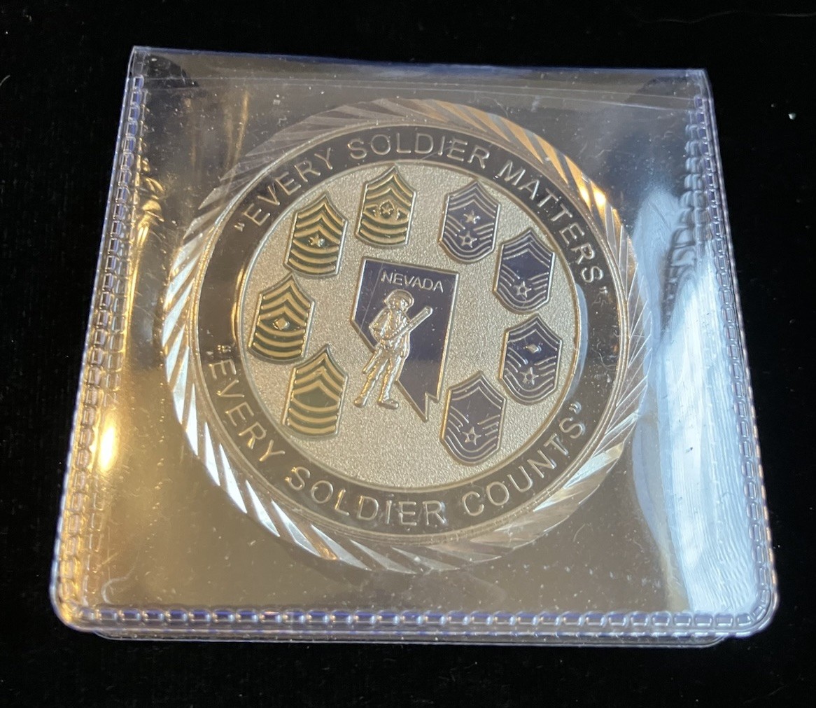 Every Solider Matters Every Soldier Counts Nevada Challenge Coin