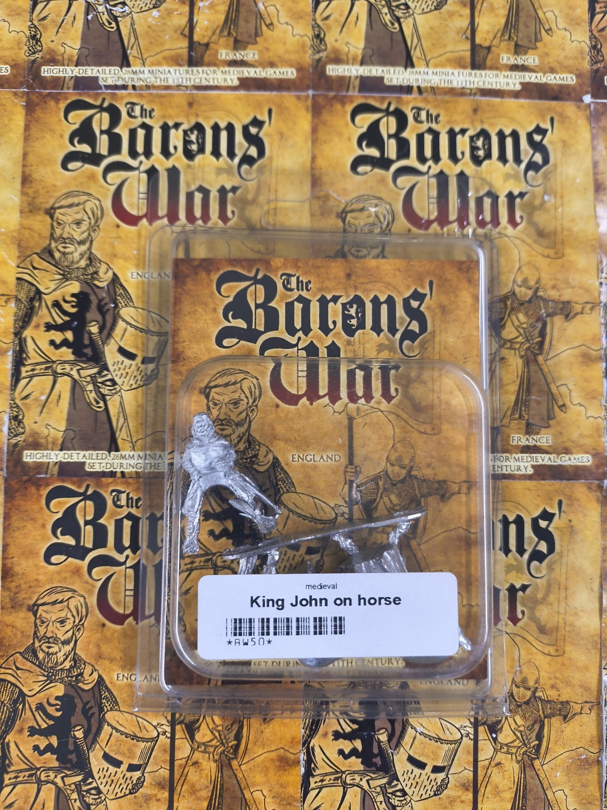 Footsore Minatures Baron's War William Marshall On Horse