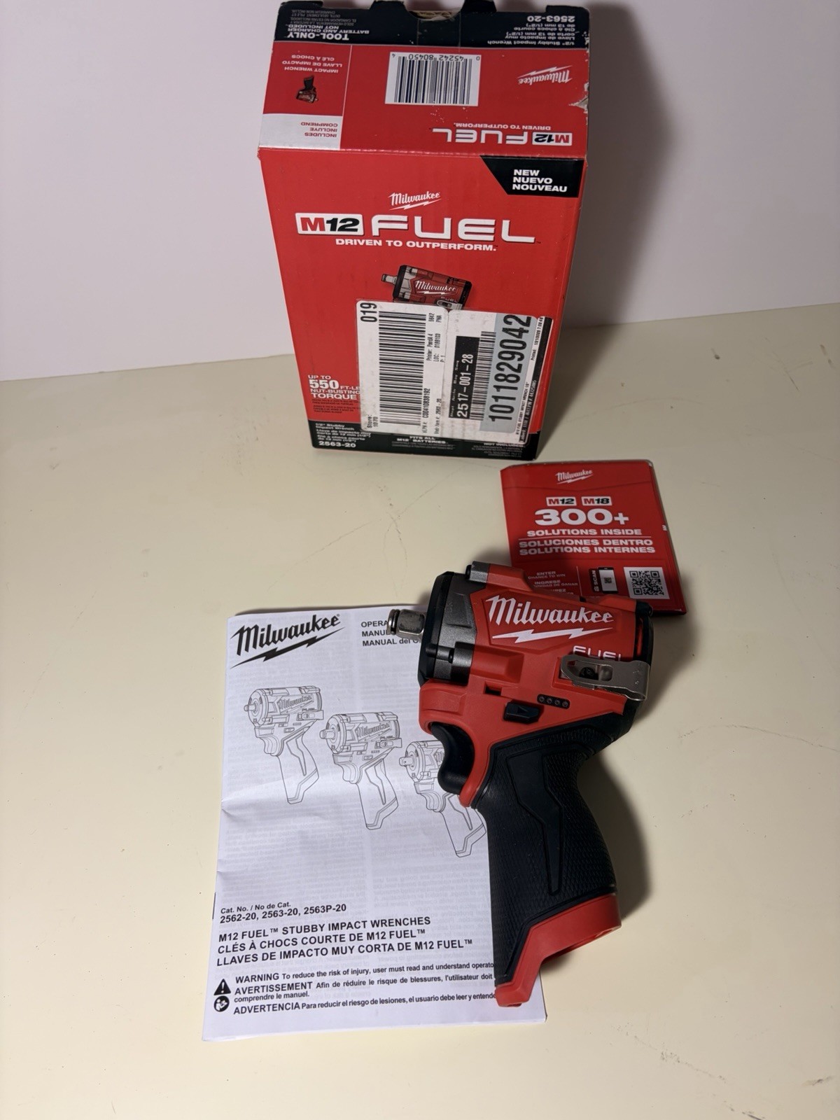 Milwaukee  M12 1/2" Stubby  Impact wrench 2563-20 Bare Tool Only Gen 2 MSRP $249