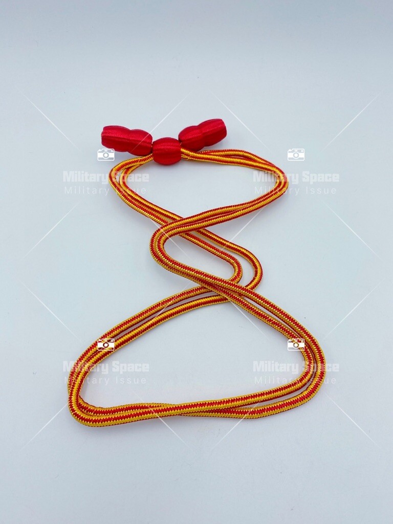 GENUINE U.S. ARMY HAT CORD - TRANSPORTATION WITH DARK RED ACORNS