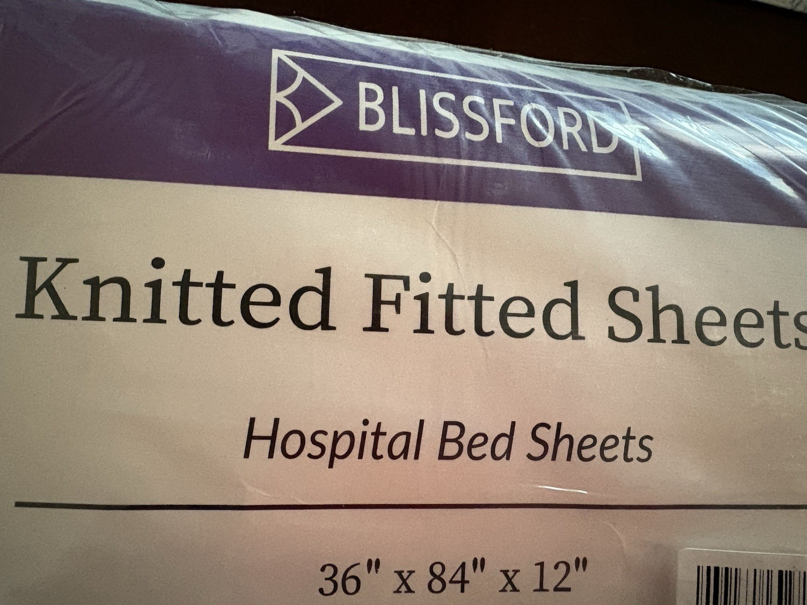 Blissford Solid light Knitted Fitted Sheet 36" x 84" x 12" TWIN XL