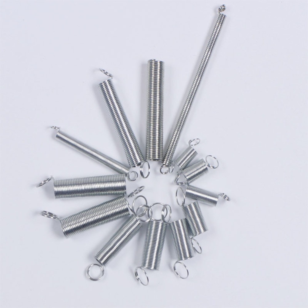200 PCS Assorted Metal Compression Tension Hook Springs with Storage Box