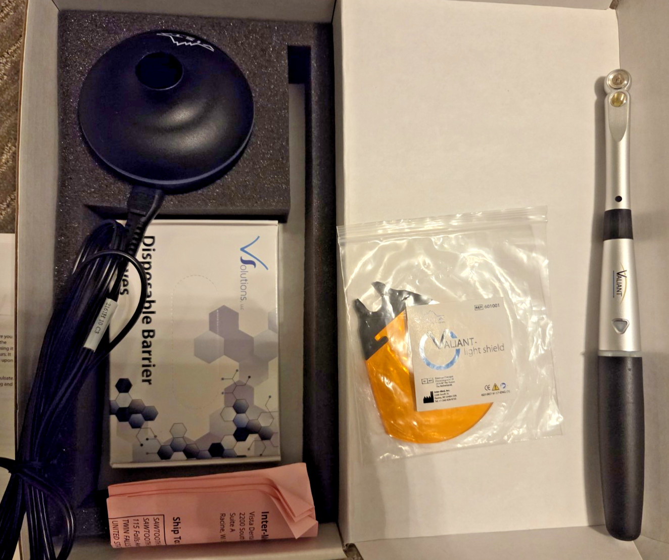 DENTAL CURING LIGHT, VISTA DENTAL VALIANT LED - OPEN BOX