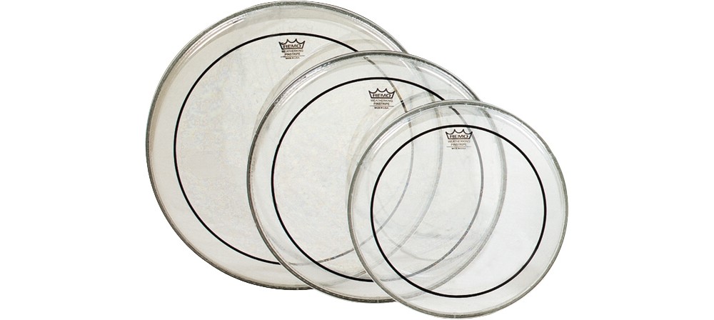 Remo Pinstripe Tom Drumhead Pack Fusion Clear