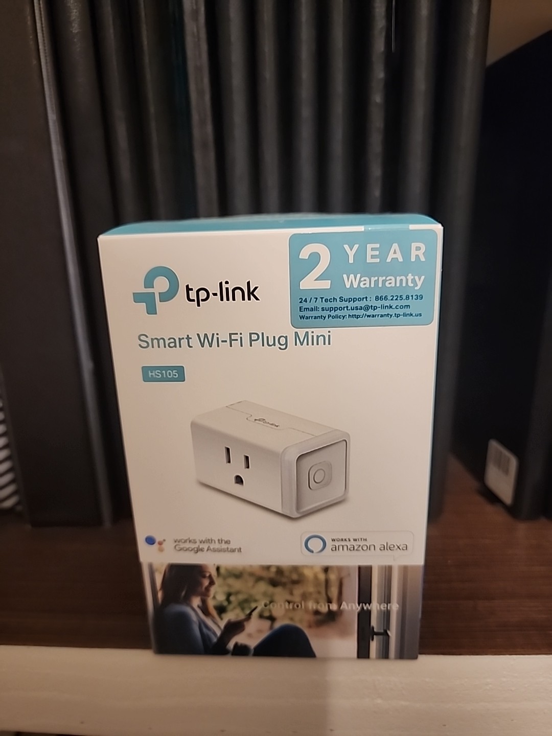 TP-Link Smart Wi-Fi Mini Plug With Energy Monitoring White HS105 - NEW