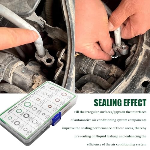 139PCS AC O Ring Kit, O Ring Assortment Kit, Automotive Replacement Air