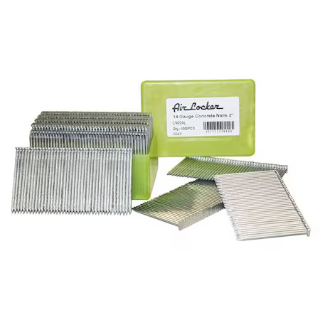 AIR LOCKER CN20AL Collated T-Nail, 2 in L, 14 ga, Galvanized, 1000 PK
