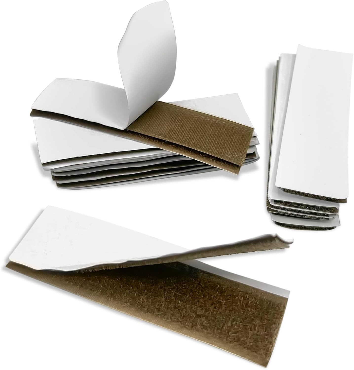 Hook and Loop Strips Adhesive 1 inch Width 4 inch Length 15 Sets
