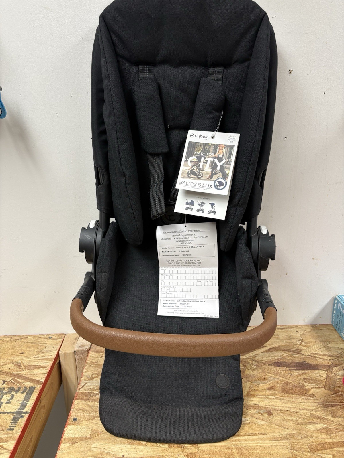 Cyber Gold Stroller Attachment Balios S Lux Birth-55 Pounds Black NO Sun Canopy