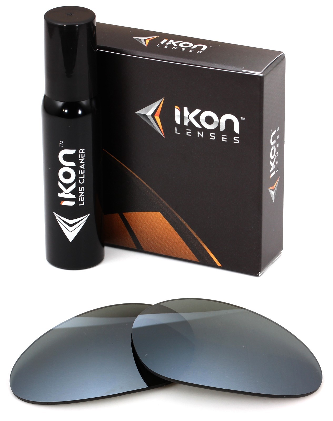 Polarized IKON Iridium Replacement Lenses For Oakley Minute 1.0 Silver Mirror