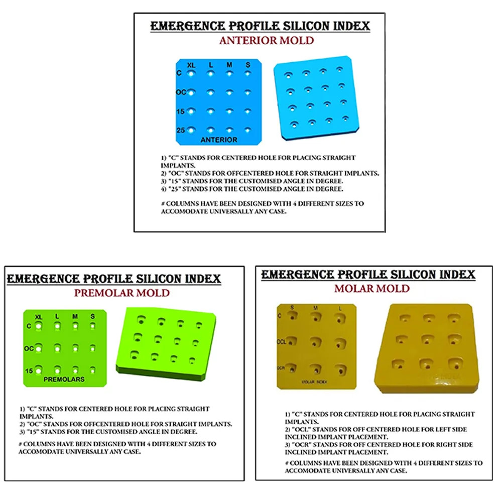 NEW Gingival Former Customization Silicon Index JULLDENT / EMERGENCE profile
