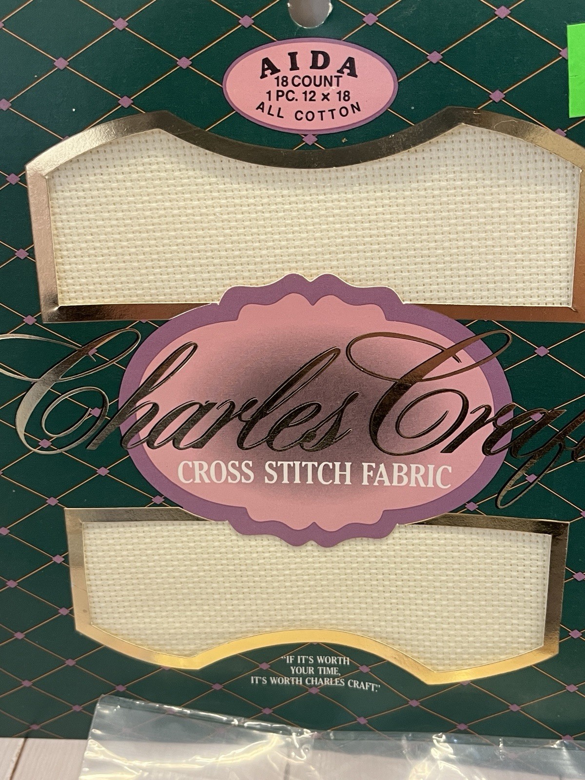 mixed lot 6 packages cross stitch fabric