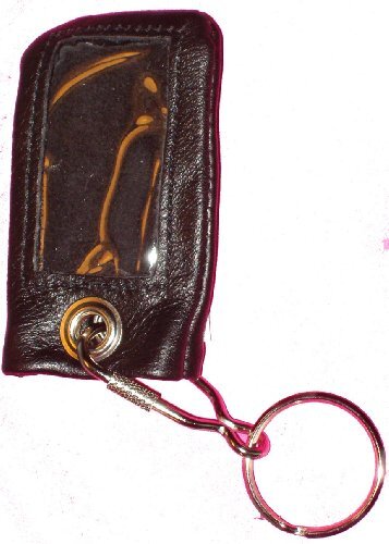 Supple Leather Remote Cover Case w Key-Ring for CLIFFORD & AVITAL Remotes (BLACK