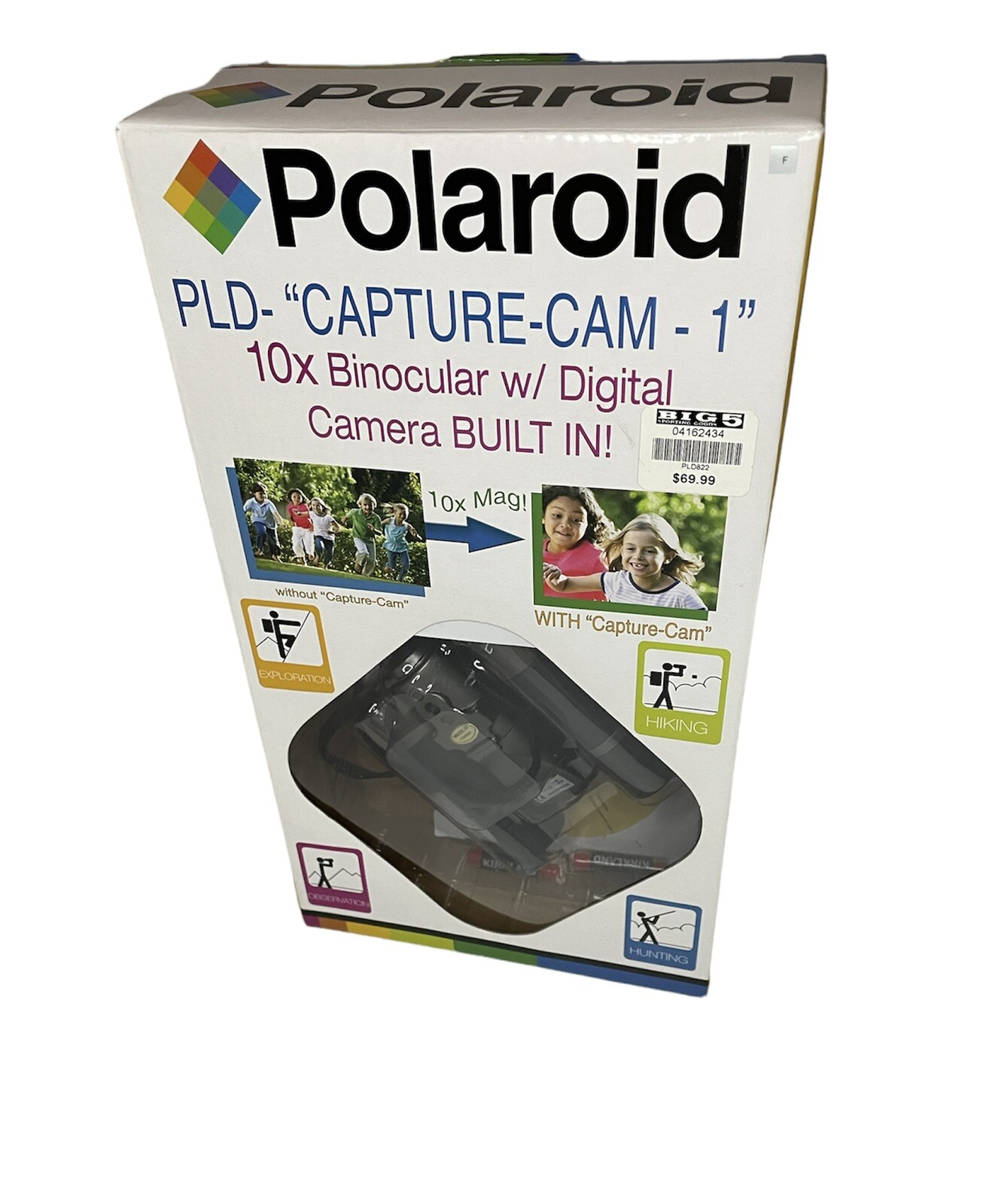 Polaroid PLD Capture Binocular Built In Digital Camera 2009 Open Box 10x 822 New