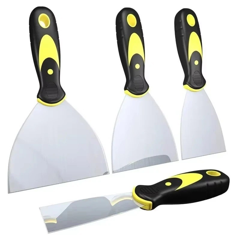1 Set Stainless Steel Putty Knife Scraper Paint Tool 2/3/4/5 Inch - NEW
