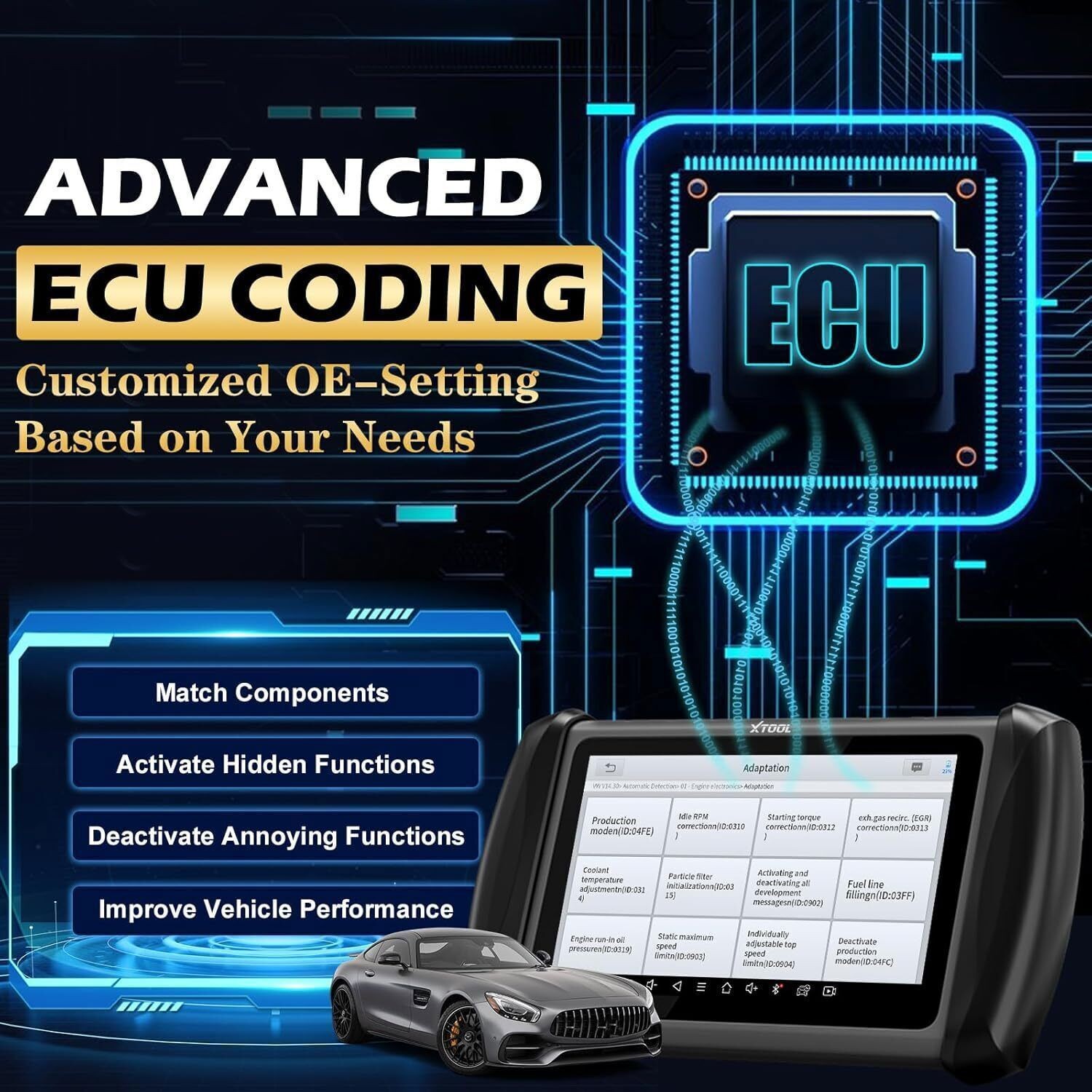 2026 XTOOL IP819 V2.0 Bidirectional Scan Tool AI Assisted Car Diagnostic Scanner