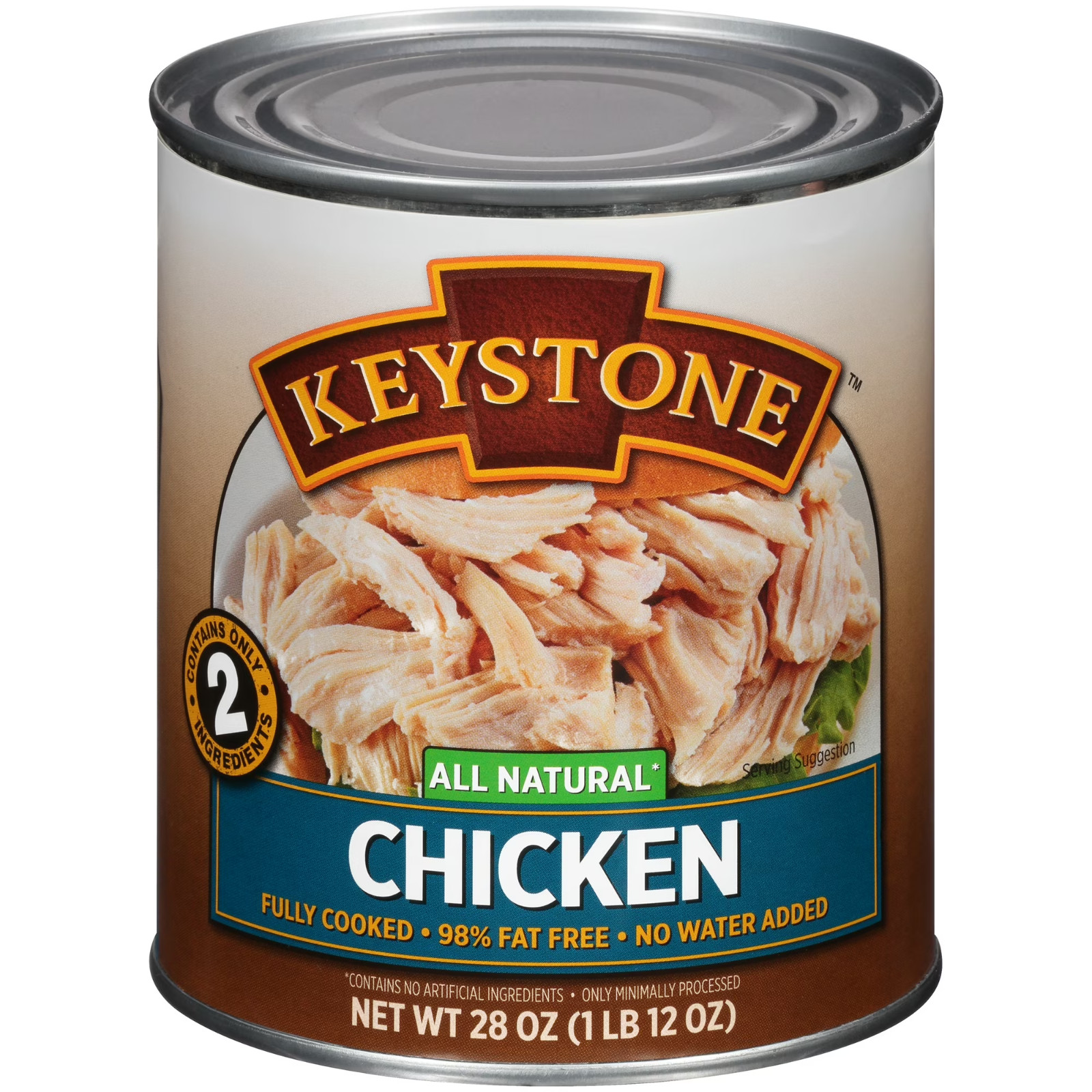 Keystone All Natural Chicken, 28 oz Can (2 Pack)