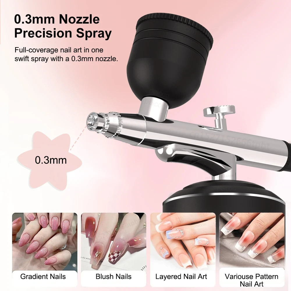 Portable Mini Compressor Airbrush Gun Spray Paint Artigia