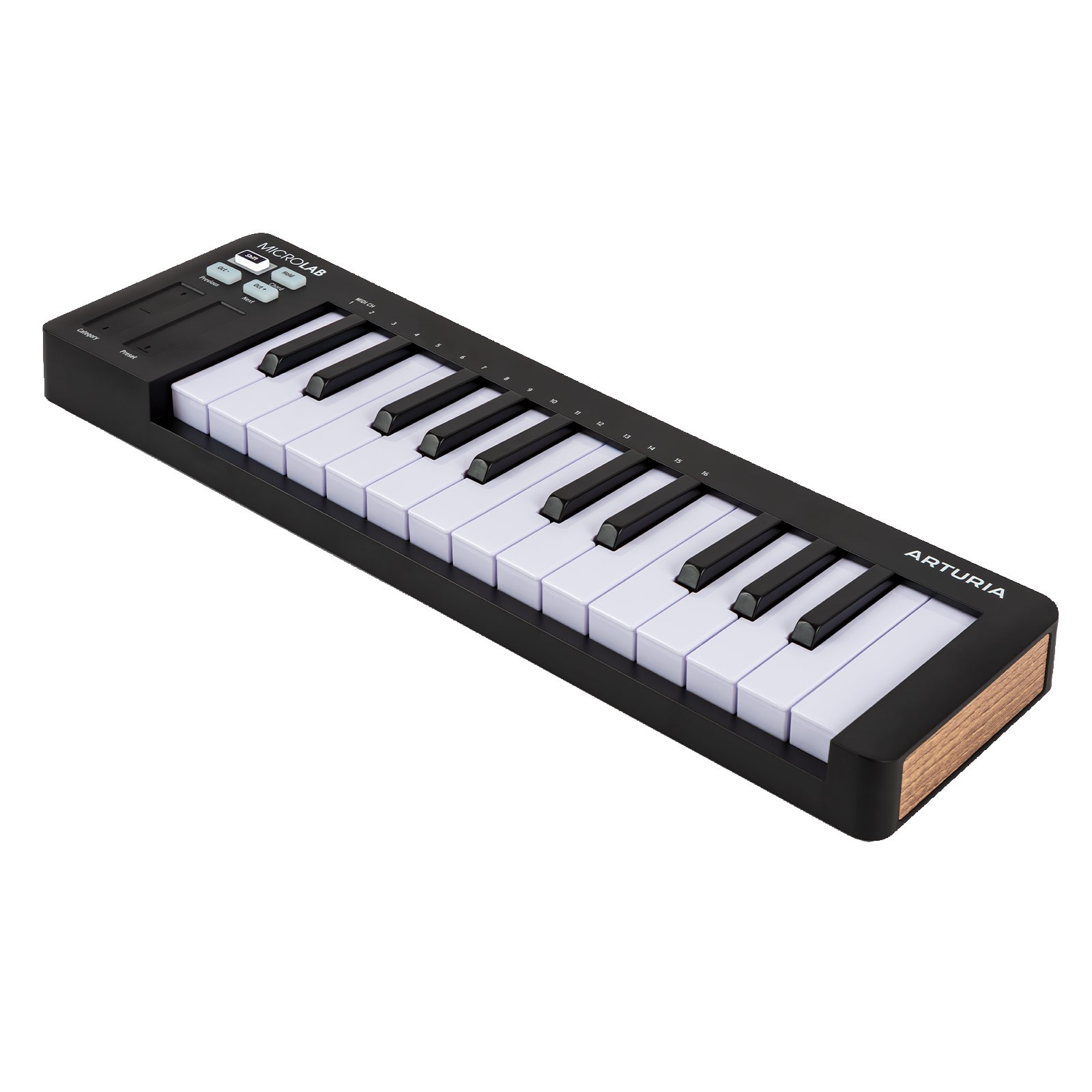 Arturia MicroLab mk3 Black Ultra-Compact MIDI Recording Controller w Case