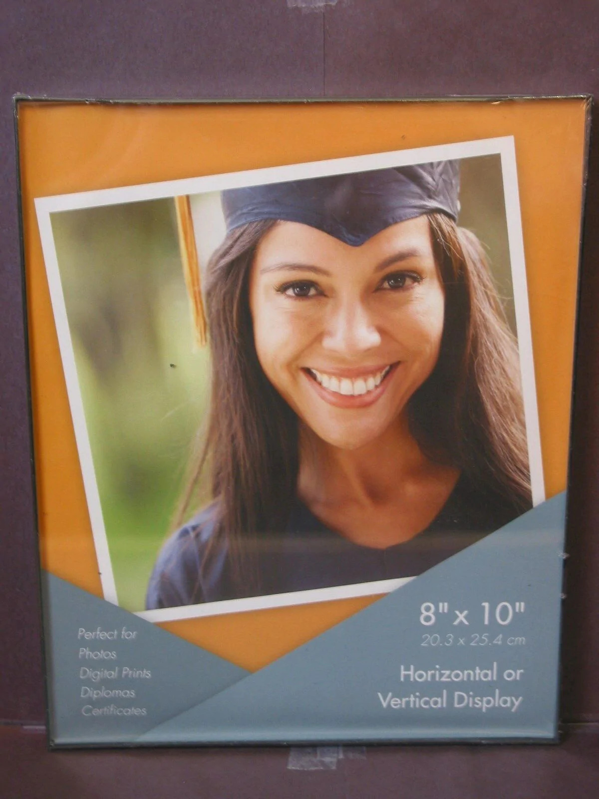 Staples Victory Light 8" x 10" Plastic Photo Frames Black Lot of 6