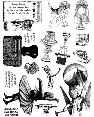 Unmounted Rubber Stamp Plate, Unmounted/Uncut Pink Rubber Stamps