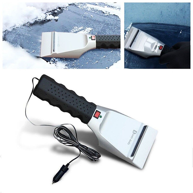 Portable Car Heated Snow Ice Scraper Anti-scratch Glass/ Car Paint Non-slip Hand