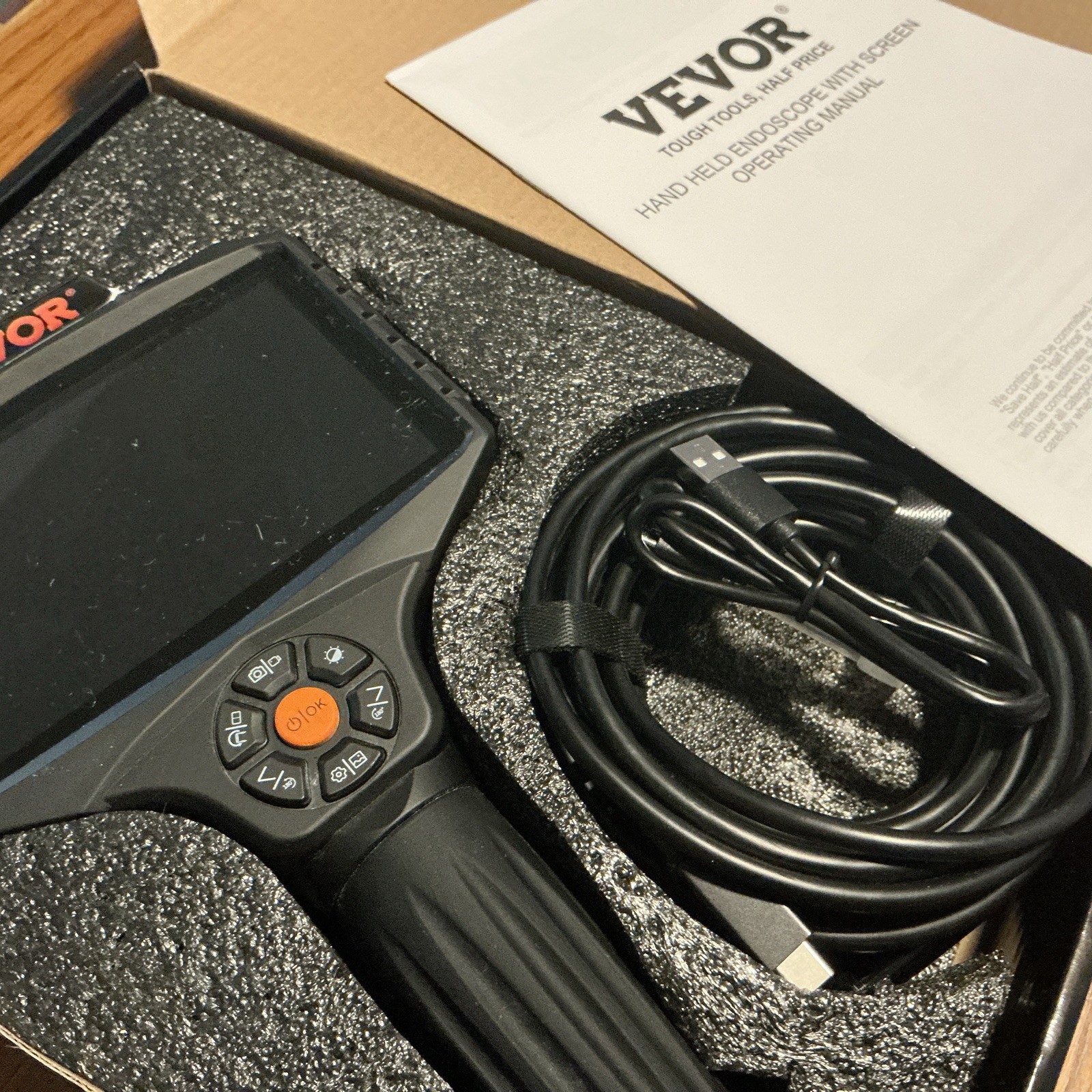 VEVOR Endoscope Unit with Charging Cable
