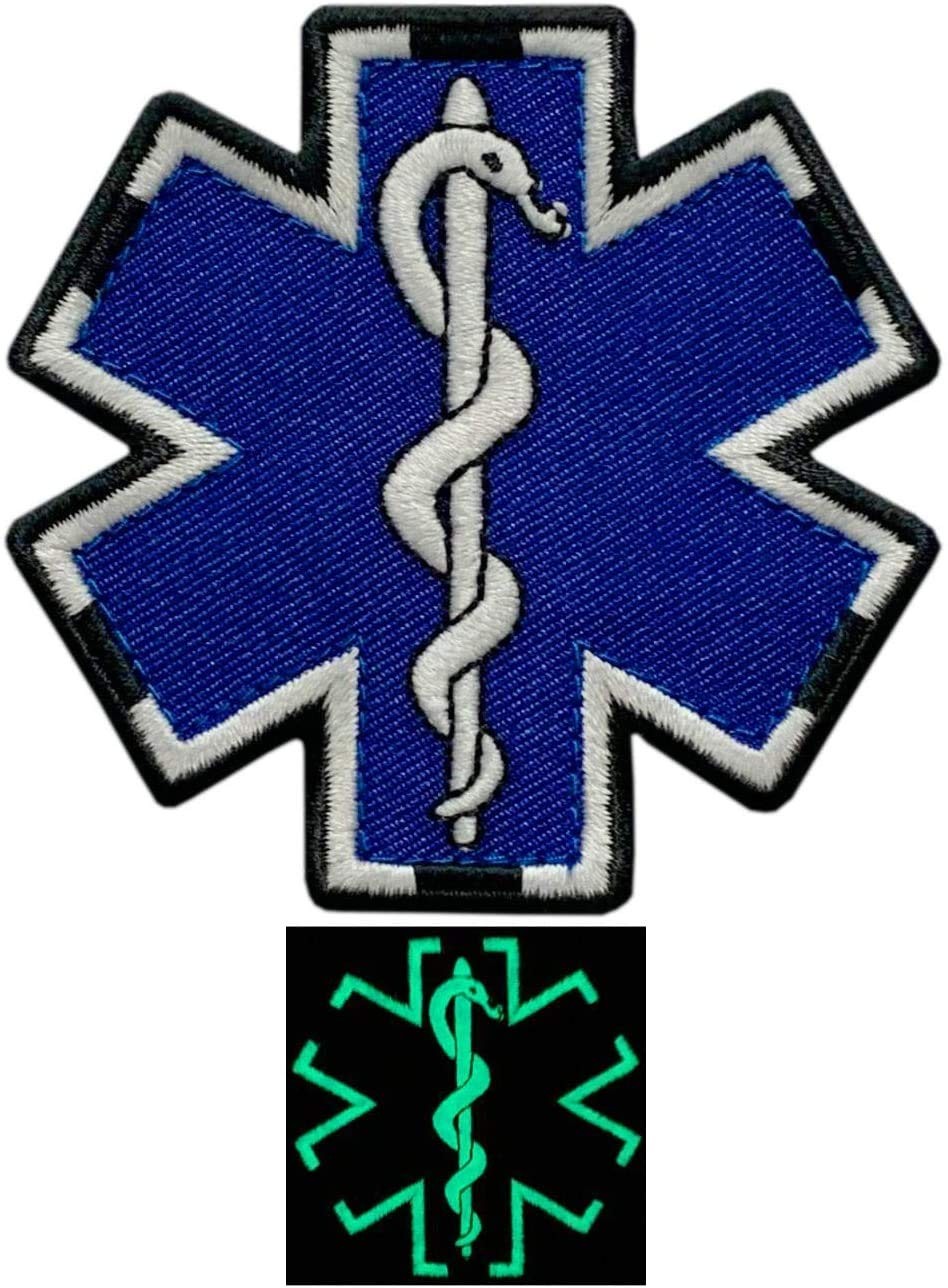 Medic EMS Paramedic Patch [Glow Dark -Iron on Sew on -MG6