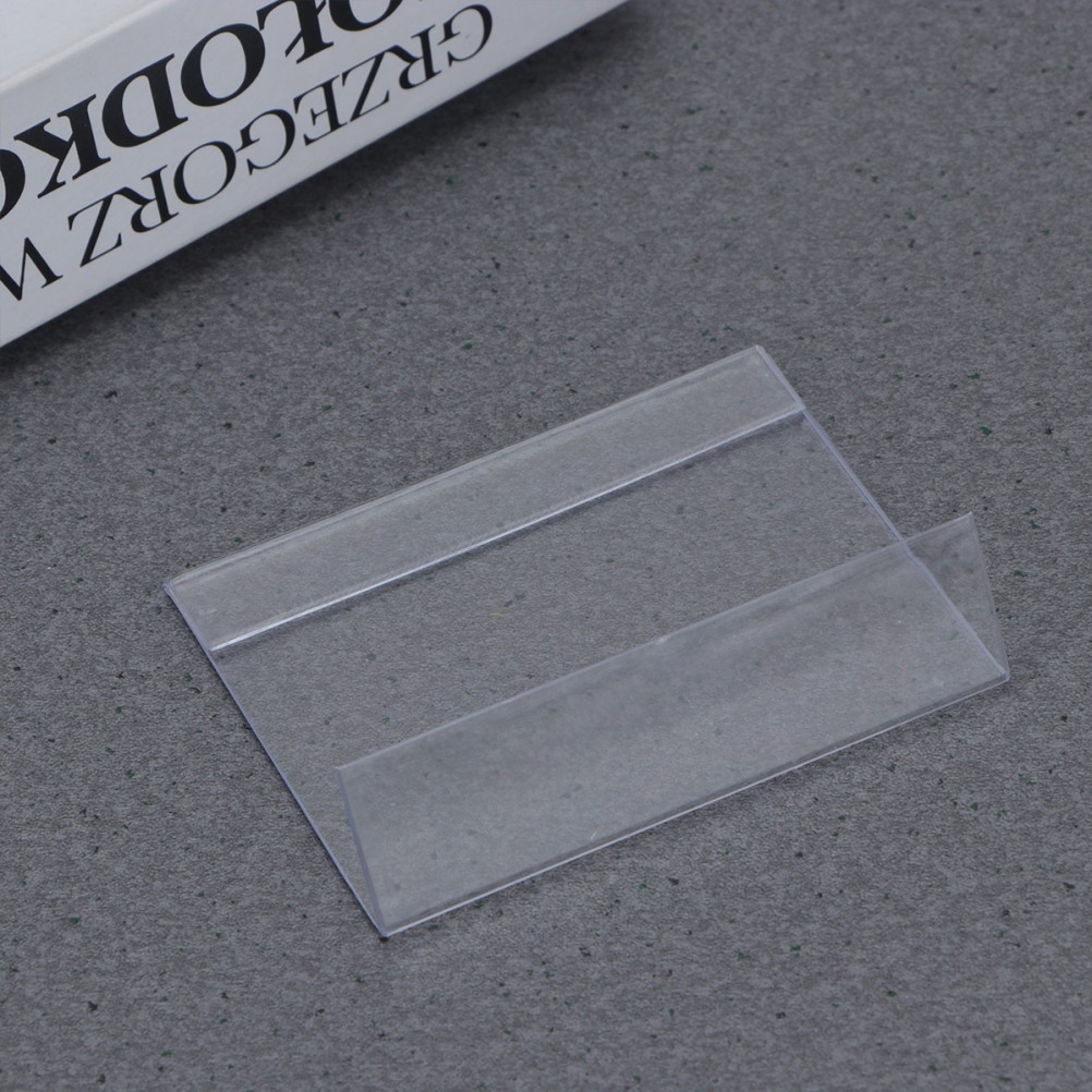 12 Pcs Product Shelves Price Tag Display Stands Label Holders for Supermarket