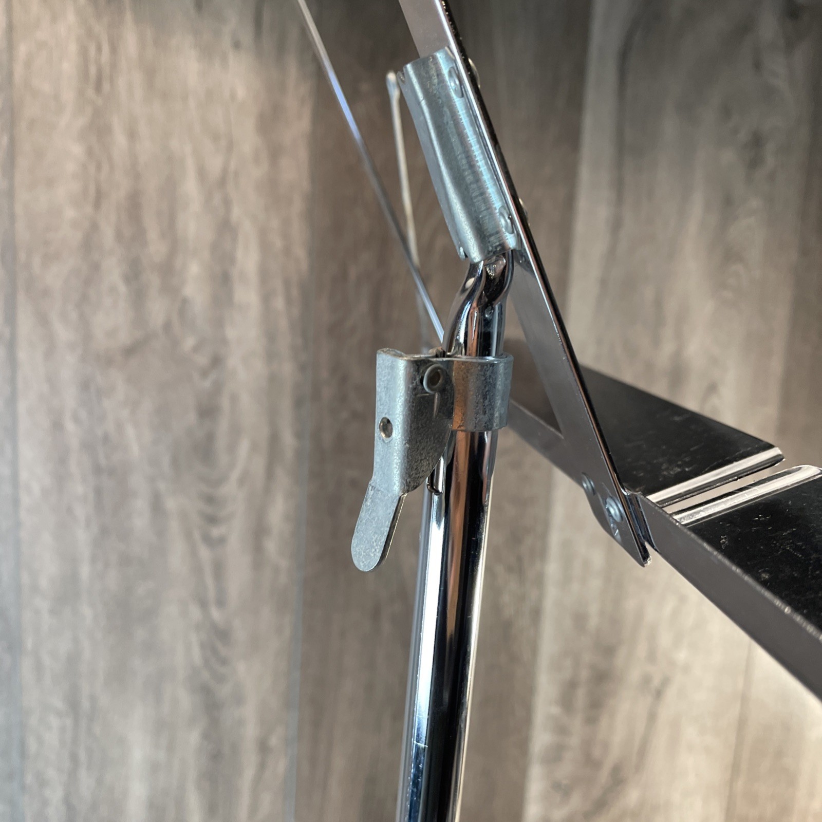 The N400 Hamilton Folding Chrome Music Stand Adjustable Height