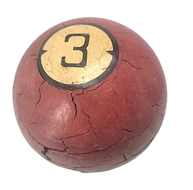 Vintage Clay Billiard Ball #3