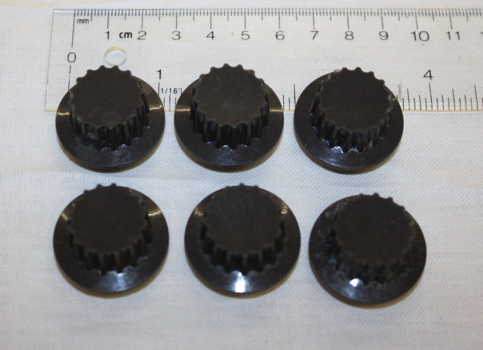6 pieces Skirted Instrument Knob for 1/4" Spilt Shaft