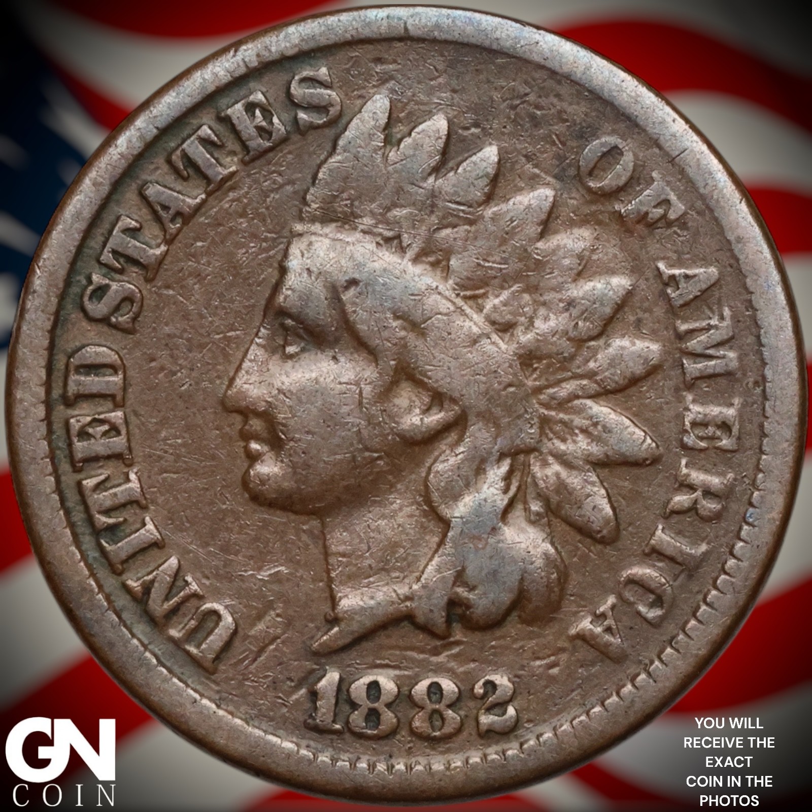 1882 Indian Head Cent Penny B2050