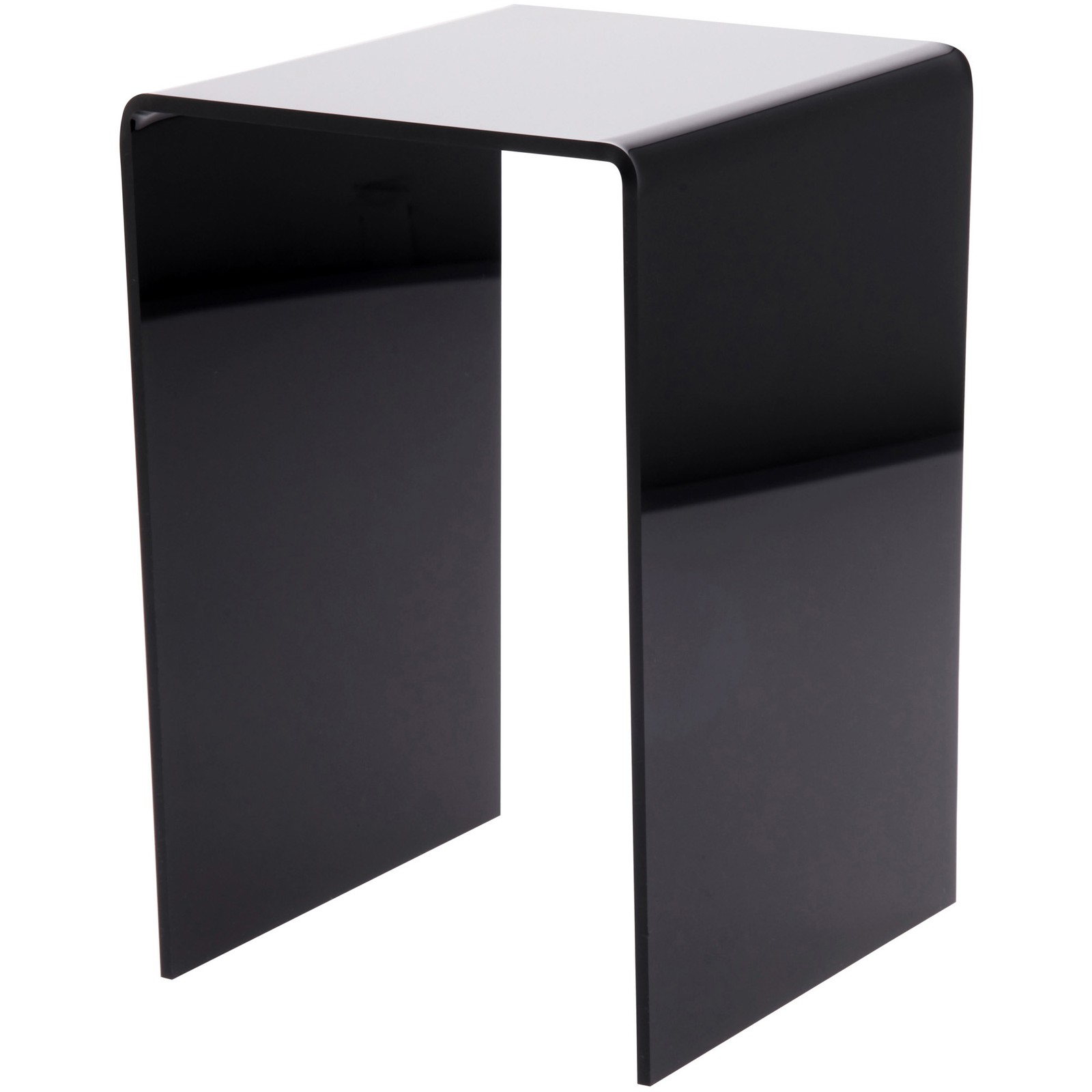 Plymor Black Acrylic Vertical Square Display Riser, 9" H x 6" W x 6" D