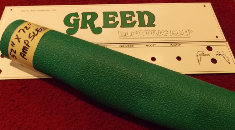 GREEN ELECTRICAMP Vinyde for one Tube Amp Sleeve - ELECTRIC AMP USA TM ITEM