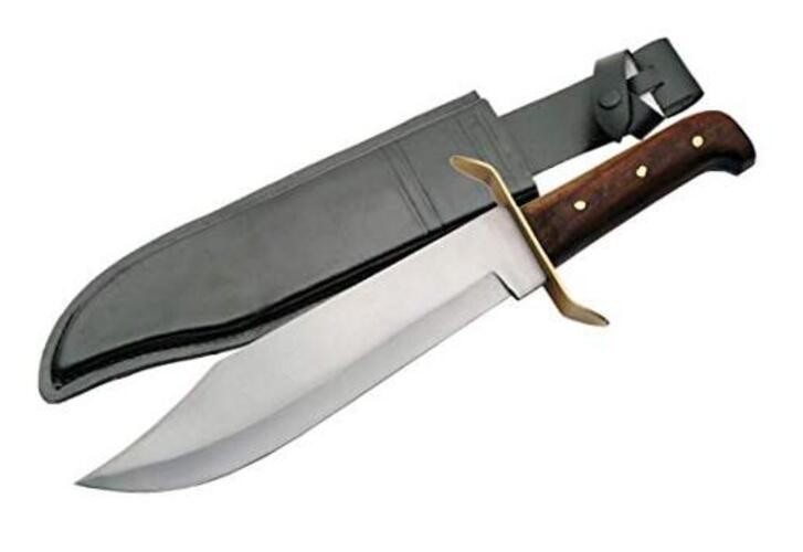 Full Tang Bowie Fixed Blade Hunting Knife 15 inch - Camping Knife with Sheath
