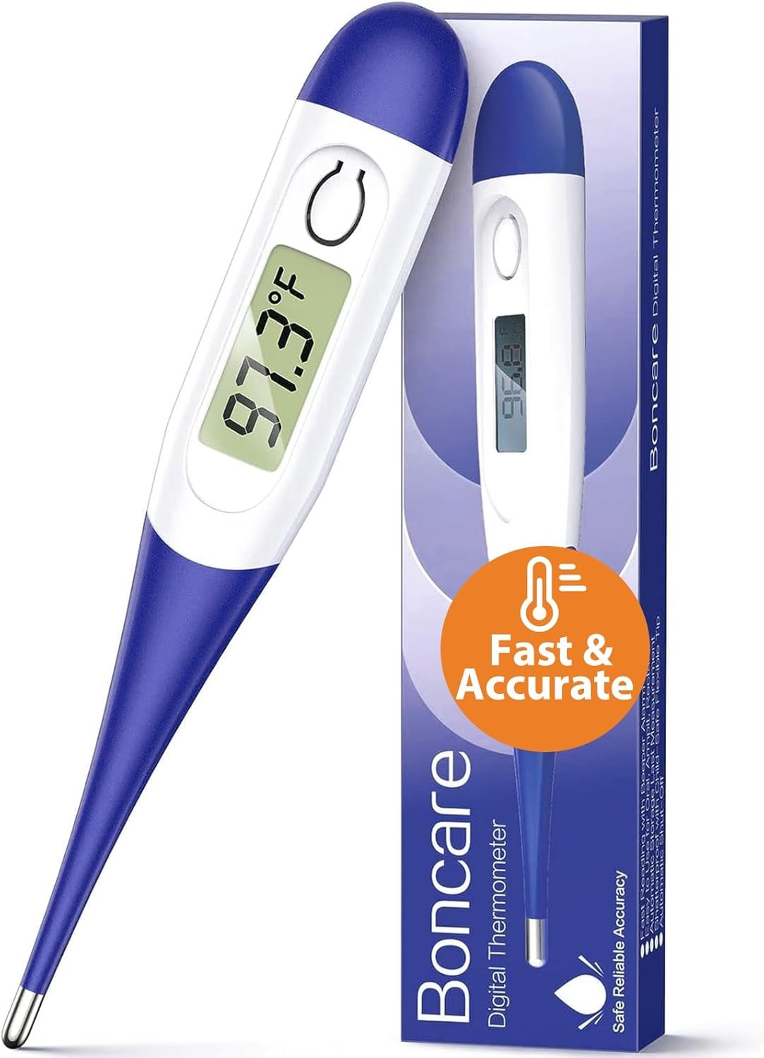 Boncare 10 Seconds Digital Thermometer for Adults and Kids - Accurate & Safe Rec