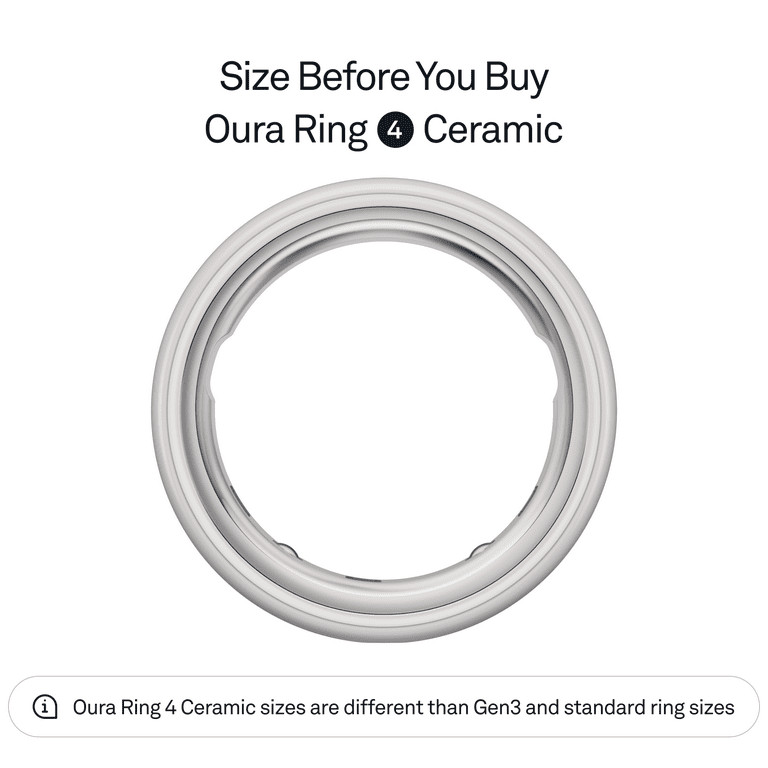 Oura Ring 4 Smart Ring Gen 4 Off-White Neutral Size 7 Tracker New