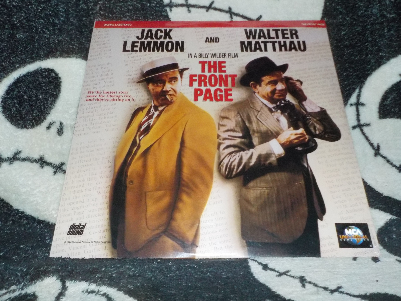The Front Page NEW SEALED Laserdisc LD Jack Lemmon Walter Matthau Free Ship $50