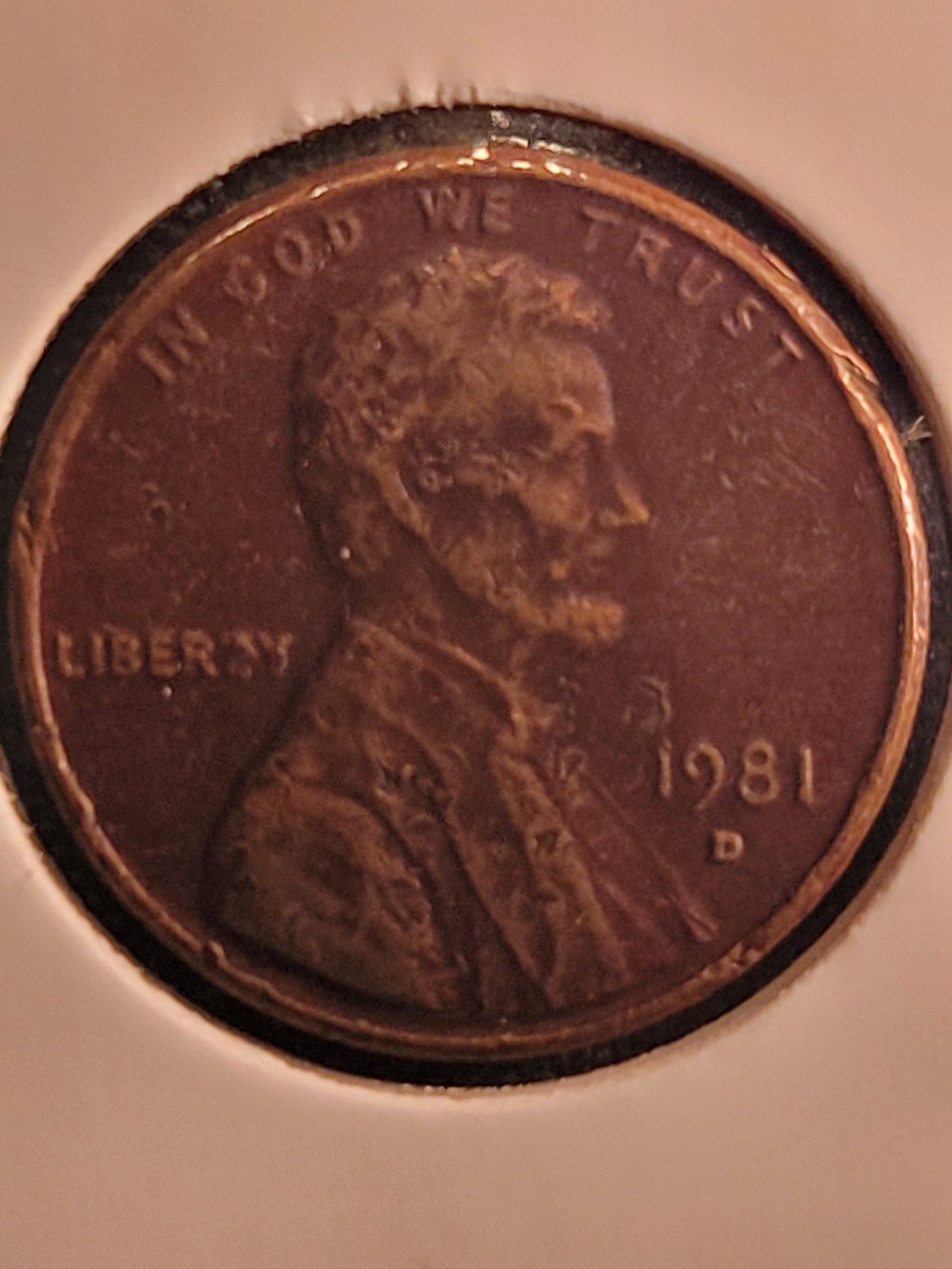 1981-D Improperly Annealed Cent Error Strikes obv & rev Brown tone Beauty Rare