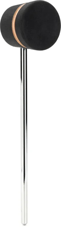 Low Boy Wood Bass Drum Beater - Lightweight, Black with Copper Stripes