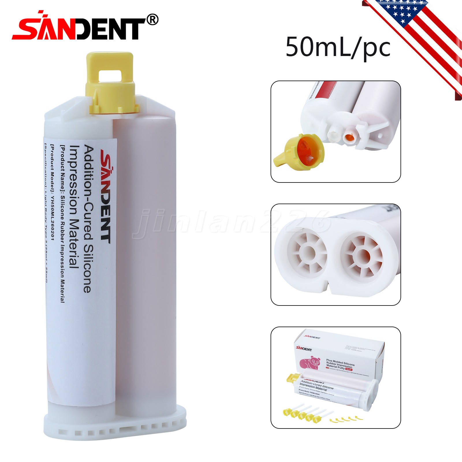 Fast Set Impression Material 50mL+Tips