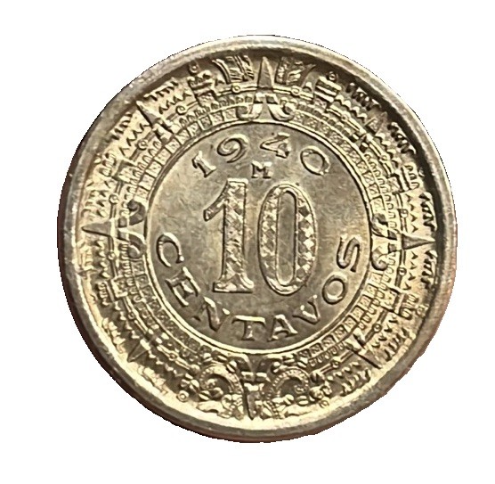 1940 Mexico 10 Centavos
