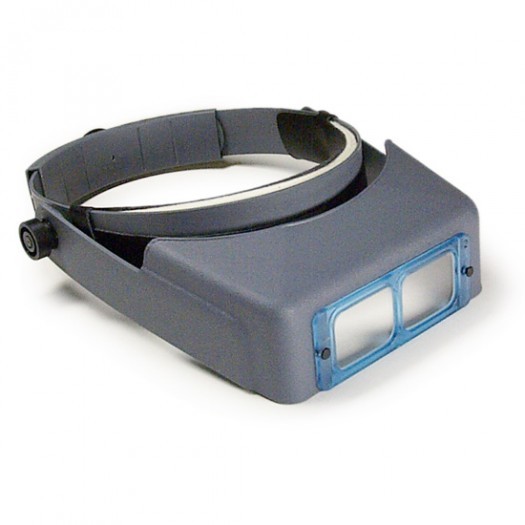 Donegan OptiVISOR® Headband Magnifier DA-5, 2-1/2X, 8  WITH GLASS LENSES
