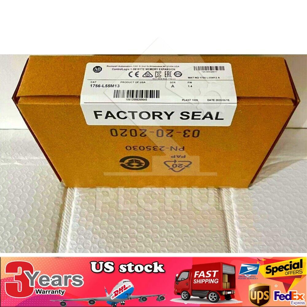 New Sealed AB 1756-L55M13 /A Processor Unit Memory Expansion 1756L55M13 USA