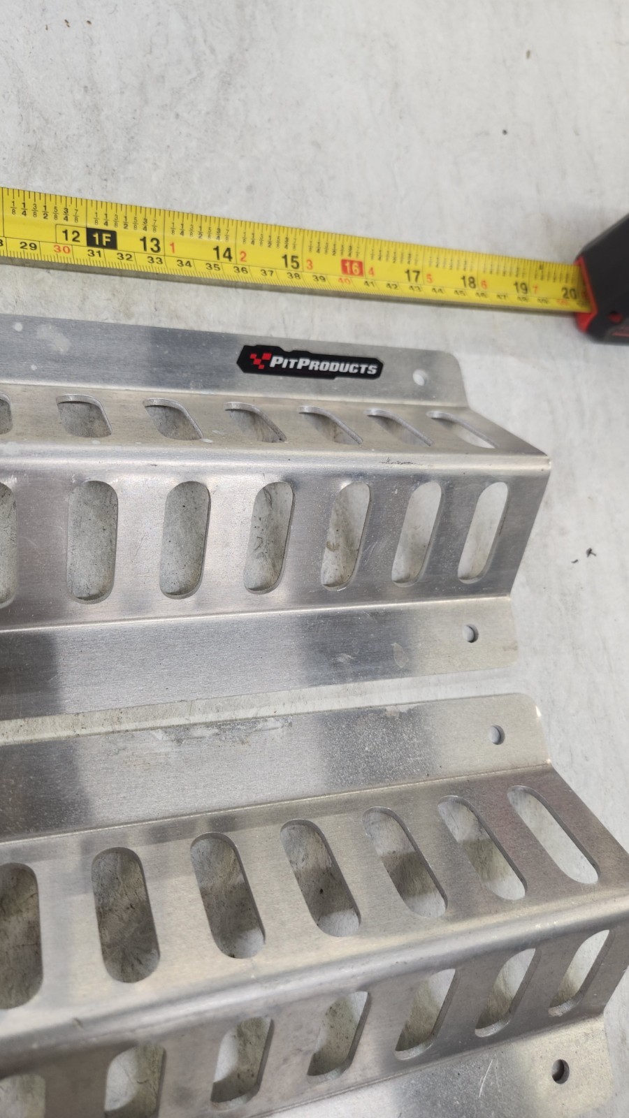 2 pc PitProducts Strap Track - Aluminum